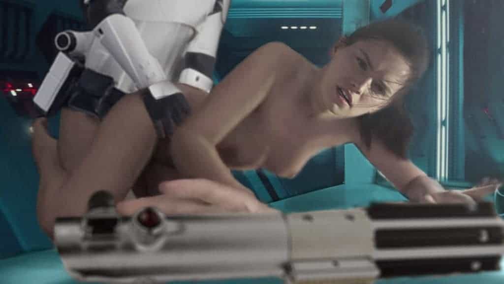 Rey se fait baiser par un stormtrooper